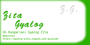 zita gyalog business card